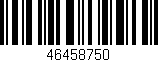 Código de barras (EAN, GTIN, SKU, ISBN): '46458750'