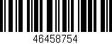 Código de barras (EAN, GTIN, SKU, ISBN): '46458754'