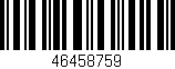 Código de barras (EAN, GTIN, SKU, ISBN): '46458759'