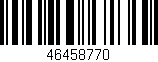 Código de barras (EAN, GTIN, SKU, ISBN): '46458770'