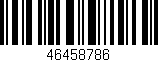 Código de barras (EAN, GTIN, SKU, ISBN): '46458786'