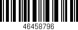 Código de barras (EAN, GTIN, SKU, ISBN): '46458796'