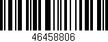 Código de barras (EAN, GTIN, SKU, ISBN): '46458806'