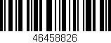 Código de barras (EAN, GTIN, SKU, ISBN): '46458826'