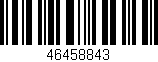 Código de barras (EAN, GTIN, SKU, ISBN): '46458843'
