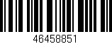 Código de barras (EAN, GTIN, SKU, ISBN): '46458851'