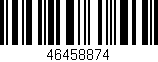Código de barras (EAN, GTIN, SKU, ISBN): '46458874'