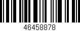 Código de barras (EAN, GTIN, SKU, ISBN): '46458878'