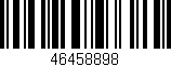 Código de barras (EAN, GTIN, SKU, ISBN): '46458898'