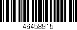 Código de barras (EAN, GTIN, SKU, ISBN): '46458915'