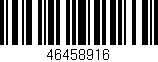 Código de barras (EAN, GTIN, SKU, ISBN): '46458916'