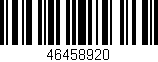 Código de barras (EAN, GTIN, SKU, ISBN): '46458920'