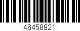 Código de barras (EAN, GTIN, SKU, ISBN): '46458921'