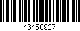 Código de barras (EAN, GTIN, SKU, ISBN): '46458927'