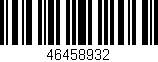 Código de barras (EAN, GTIN, SKU, ISBN): '46458932'