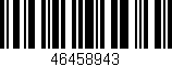 Código de barras (EAN, GTIN, SKU, ISBN): '46458943'