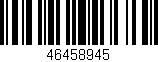 Código de barras (EAN, GTIN, SKU, ISBN): '46458945'