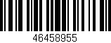 Código de barras (EAN, GTIN, SKU, ISBN): '46458955'