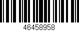 Código de barras (EAN, GTIN, SKU, ISBN): '46458958'