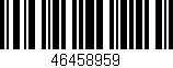 Código de barras (EAN, GTIN, SKU, ISBN): '46458959'