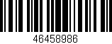 Código de barras (EAN, GTIN, SKU, ISBN): '46458986'