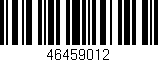 Código de barras (EAN, GTIN, SKU, ISBN): '46459012'