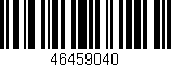 Código de barras (EAN, GTIN, SKU, ISBN): '46459040'