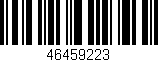 Código de barras (EAN, GTIN, SKU, ISBN): '46459223'