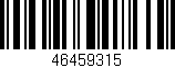 Código de barras (EAN, GTIN, SKU, ISBN): '46459315'