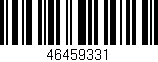 Código de barras (EAN, GTIN, SKU, ISBN): '46459331'