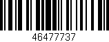 Código de barras (EAN, GTIN, SKU, ISBN): '46477737'