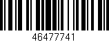 Código de barras (EAN, GTIN, SKU, ISBN): '46477741'