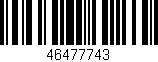 Código de barras (EAN, GTIN, SKU, ISBN): '46477743'