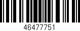 Código de barras (EAN, GTIN, SKU, ISBN): '46477751'