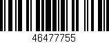Código de barras (EAN, GTIN, SKU, ISBN): '46477755'