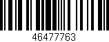 Código de barras (EAN, GTIN, SKU, ISBN): '46477763'