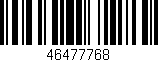 Código de barras (EAN, GTIN, SKU, ISBN): '46477768'