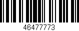 Código de barras (EAN, GTIN, SKU, ISBN): '46477773'