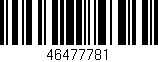 Código de barras (EAN, GTIN, SKU, ISBN): '46477781'
