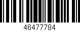 Código de barras (EAN, GTIN, SKU, ISBN): '46477784'