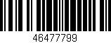 Código de barras (EAN, GTIN, SKU, ISBN): '46477799'