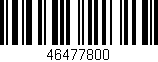 Código de barras (EAN, GTIN, SKU, ISBN): '46477800'