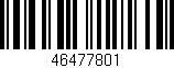 Código de barras (EAN, GTIN, SKU, ISBN): '46477801'