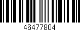 Código de barras (EAN, GTIN, SKU, ISBN): '46477804'