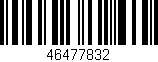 Código de barras (EAN, GTIN, SKU, ISBN): '46477832'