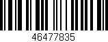 Código de barras (EAN, GTIN, SKU, ISBN): '46477835'
