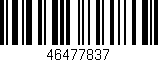 Código de barras (EAN, GTIN, SKU, ISBN): '46477837'