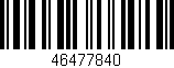 Código de barras (EAN, GTIN, SKU, ISBN): '46477840'