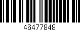 Código de barras (EAN, GTIN, SKU, ISBN): '46477848'