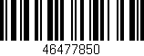 Código de barras (EAN, GTIN, SKU, ISBN): '46477850'